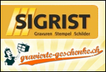 Logo SIGRIST Gravuren Stempel Schilder