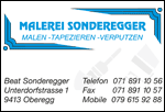 Logo Malerei Sonderegger