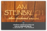 Visitenkarte Restaurant Am Steinbruch GmbH